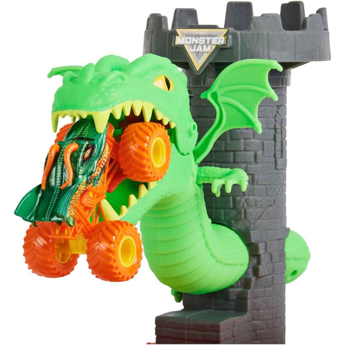 Monster Jam Dueling Dragon Playset Unisex, 3-4 Years