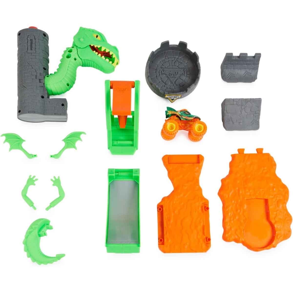 Monster Jam Dueling Dragon Playset Unisex, 3-4 Years