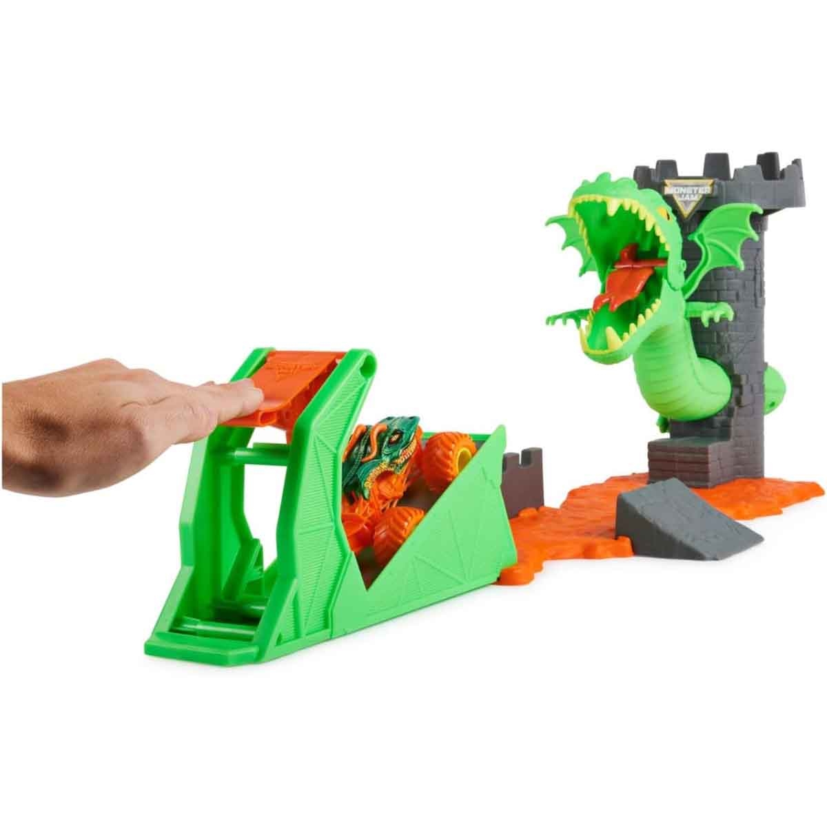 Monster Jam Dueling Dragon Playset Unisex, 3-4 Years