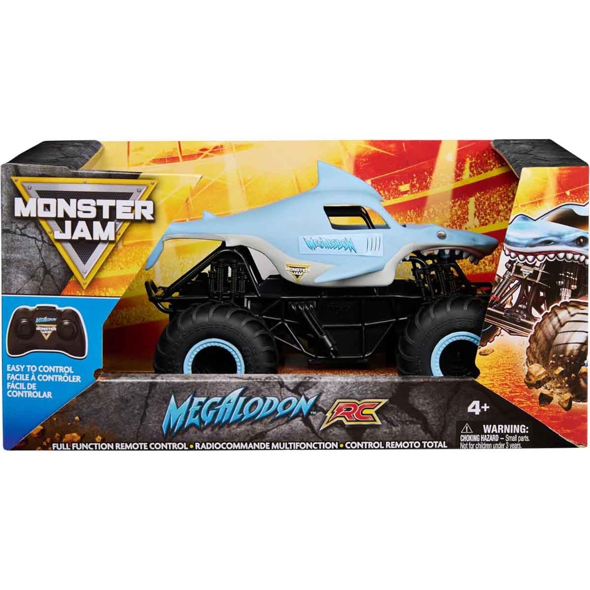 Monster Jam RC 1:24th Scale Megalodon Truck Unisex, 5-7 Years