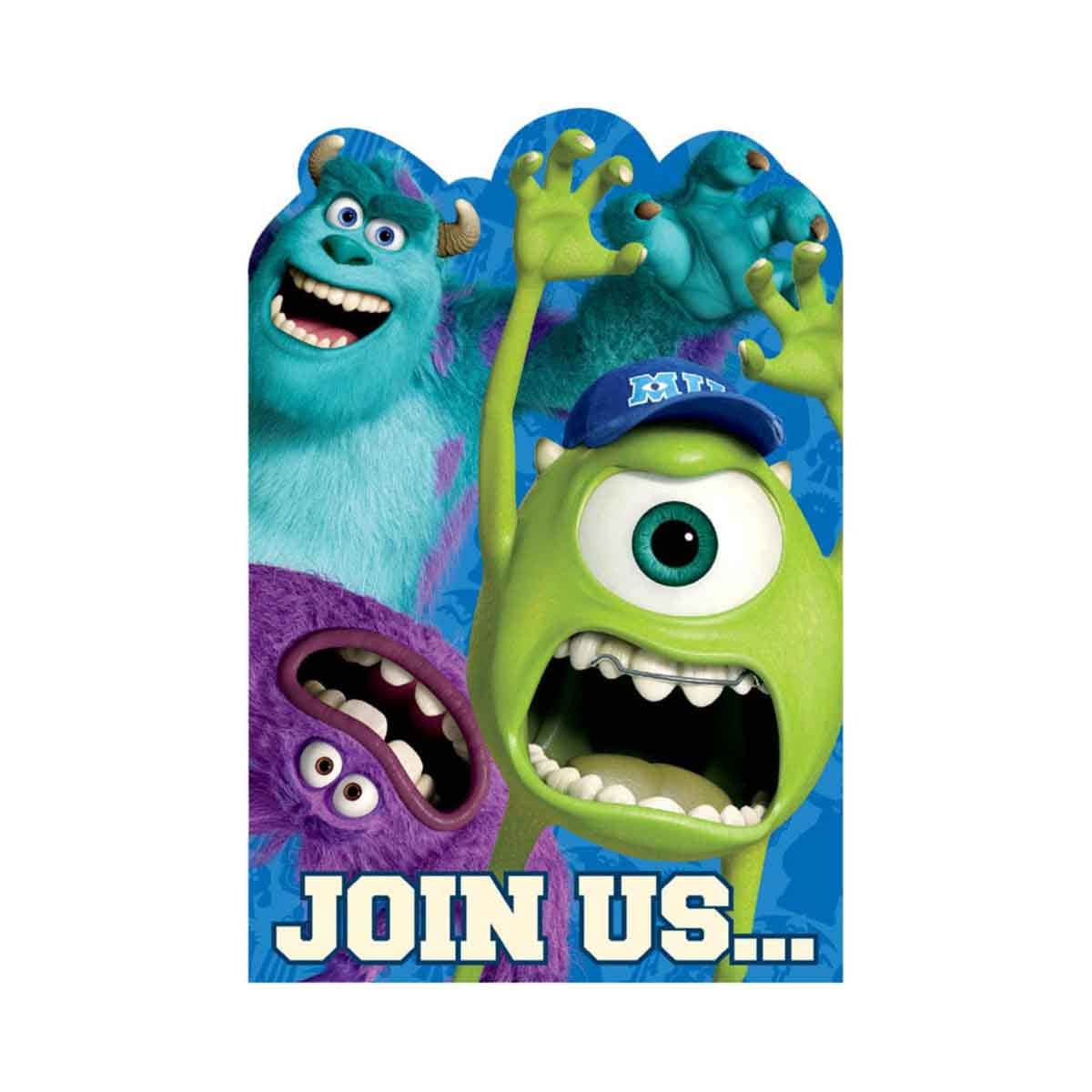 Monsters University 8-Piece Invitation Set