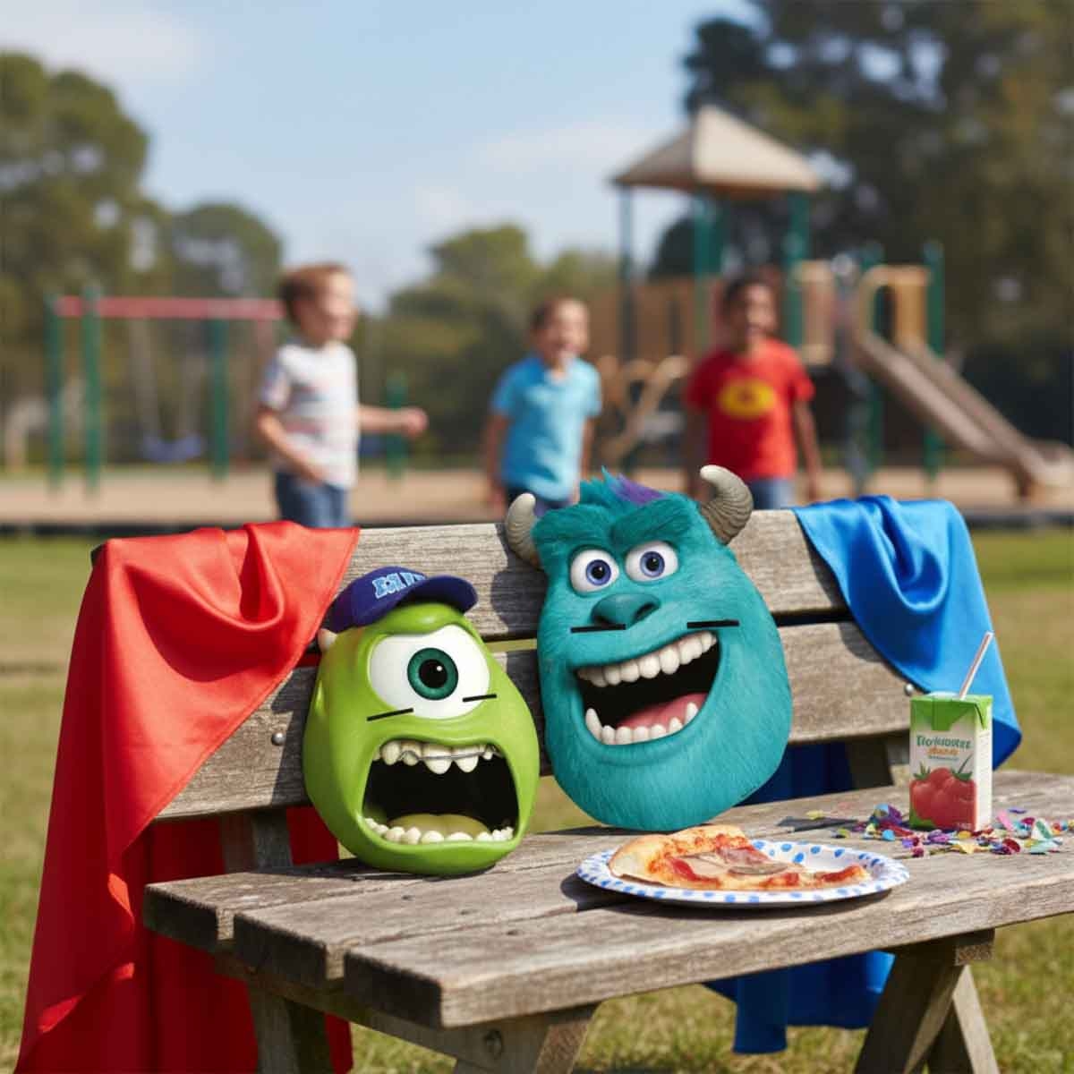 Monsters University 4-Piece Face Masks Set