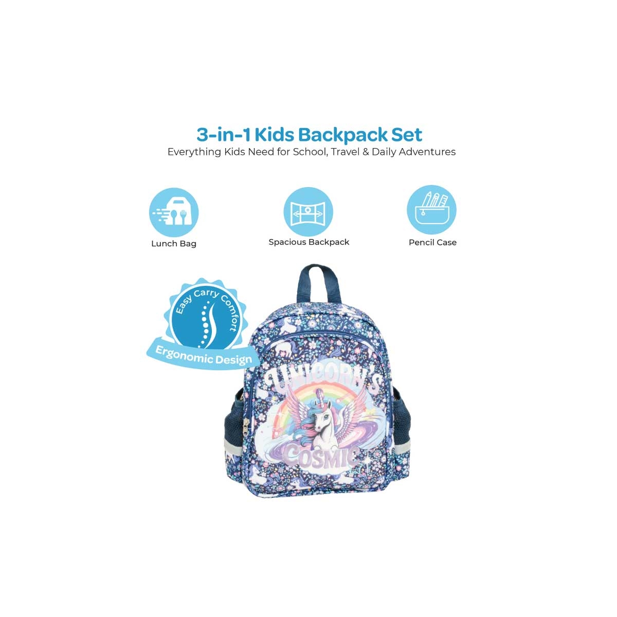 Moon Unicorn Premium Kids Backpack