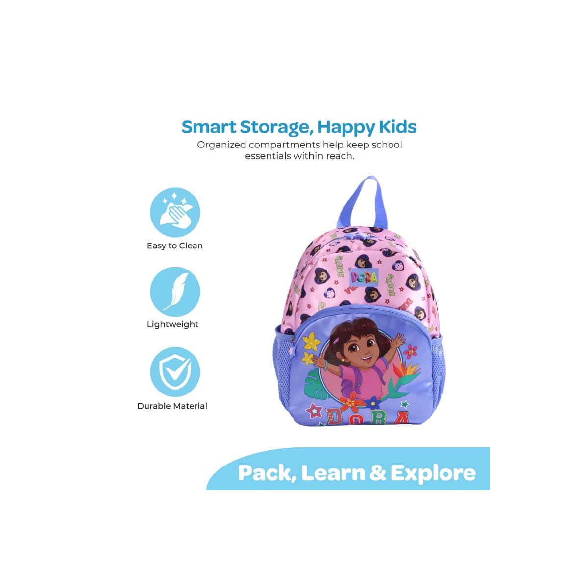 Moon 13" Dora the Explorer 3-in-1 Backpack + Lunch Bag + Pencil Case Set