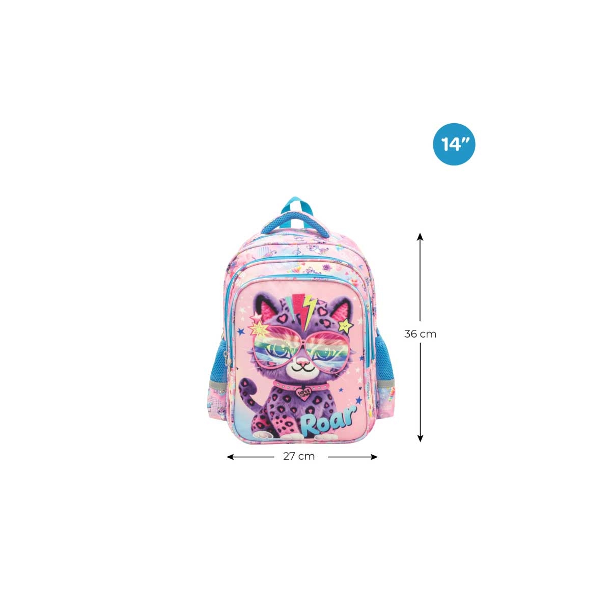 Moon 14" Cat Premium Kids Backpack