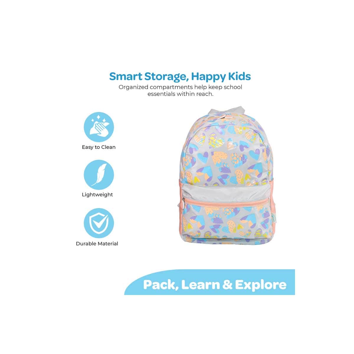 Moon 16" Pink 3-in-1 Backpack + Lunch Bag + Pencil Case Set