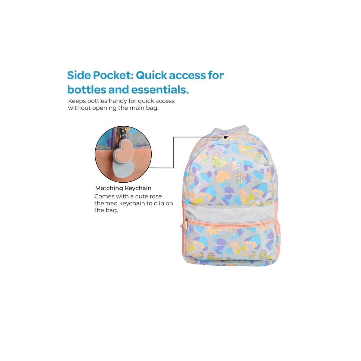 Moon 16" Pink 3-in-1 Backpack + Lunch Bag + Pencil Case Set