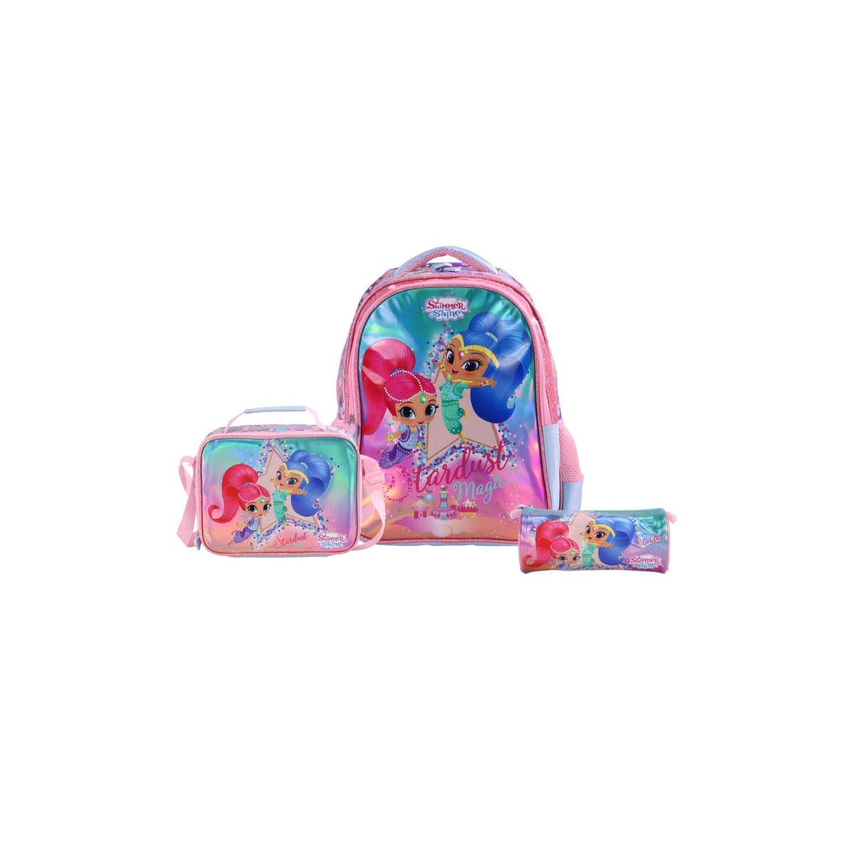 Moon 16" Shimmer & Shine 3-in-1 Backpack + Lunch Bag + Pencil Case Set