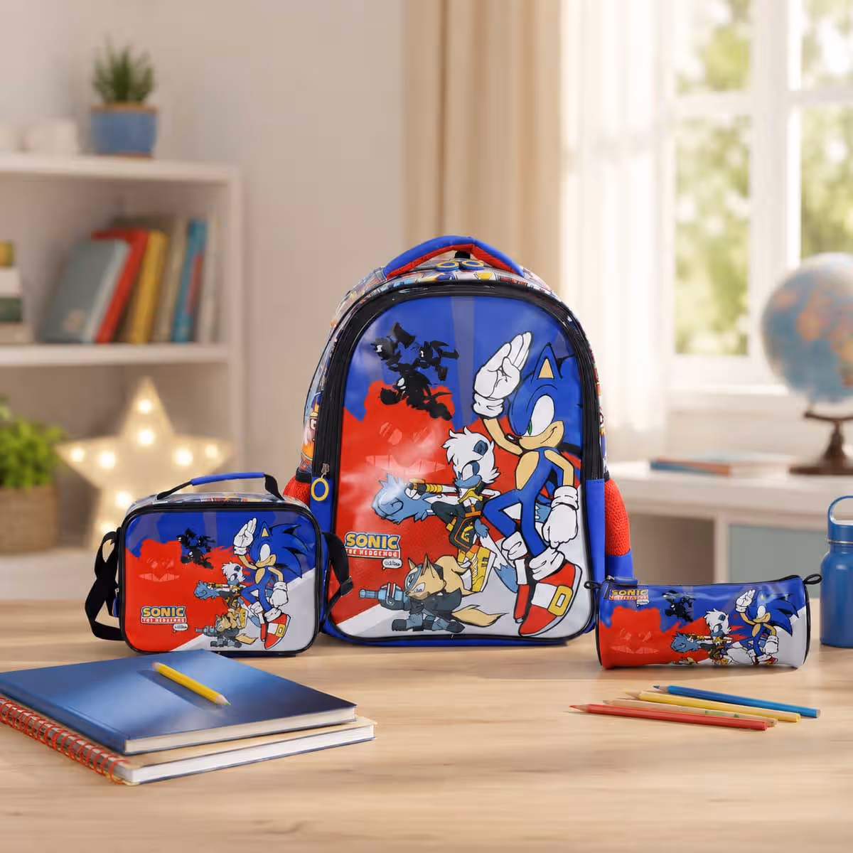 Moon 17" 3-in-1 Backpack + Lunch Bag + Pencil Case Set