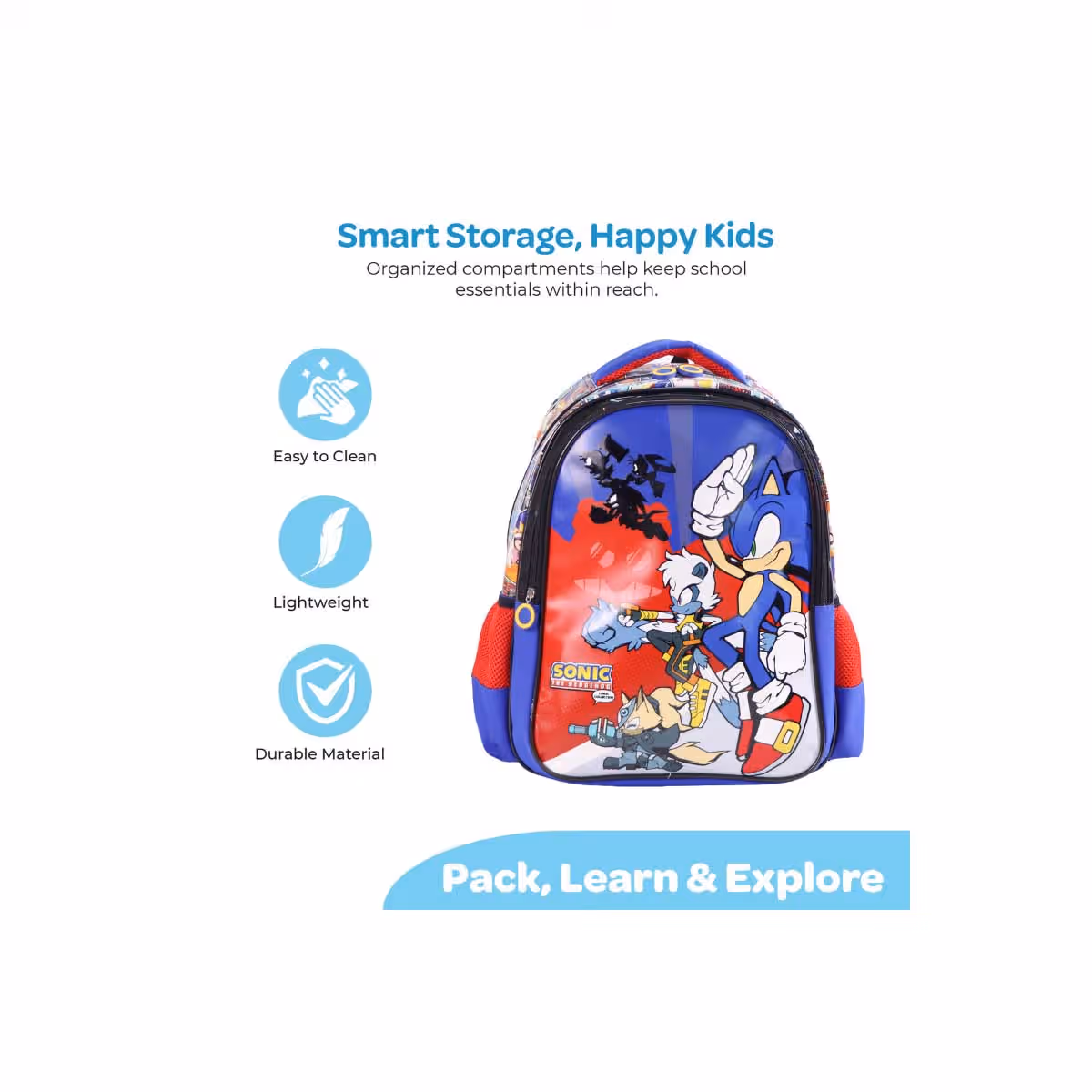 Moon 17" 3-in-1 Backpack + Lunch Bag + Pencil Case Set