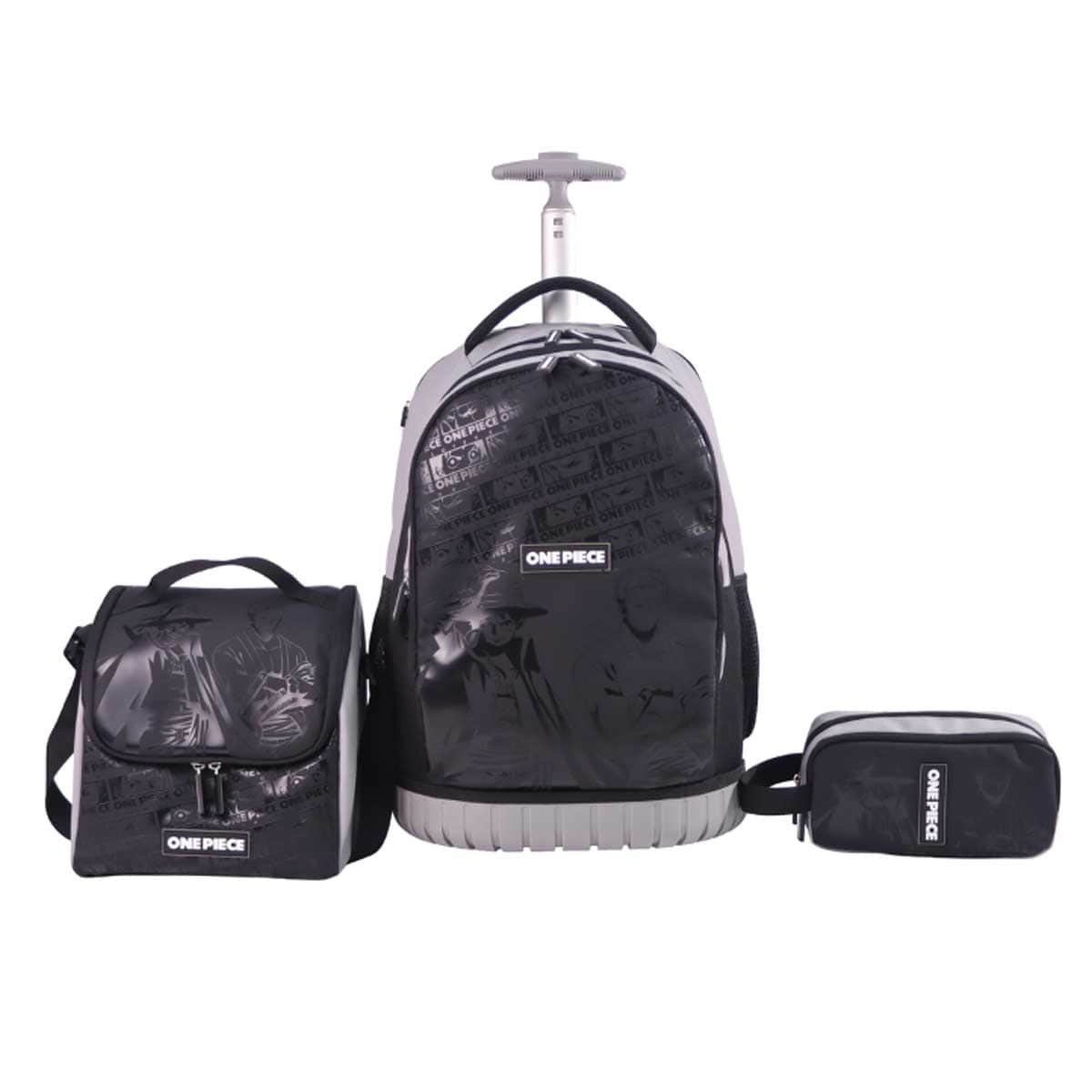 Moon 18" One Piece 3-in-1 Trolley Backpack + Lunch Bag + Pencil Case Set