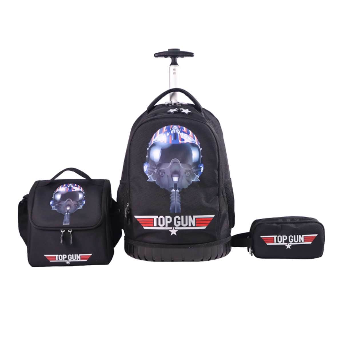 Moon 18" 3-in-1 Trolley Backpack + Lunch Bag + Pencil Case Set
