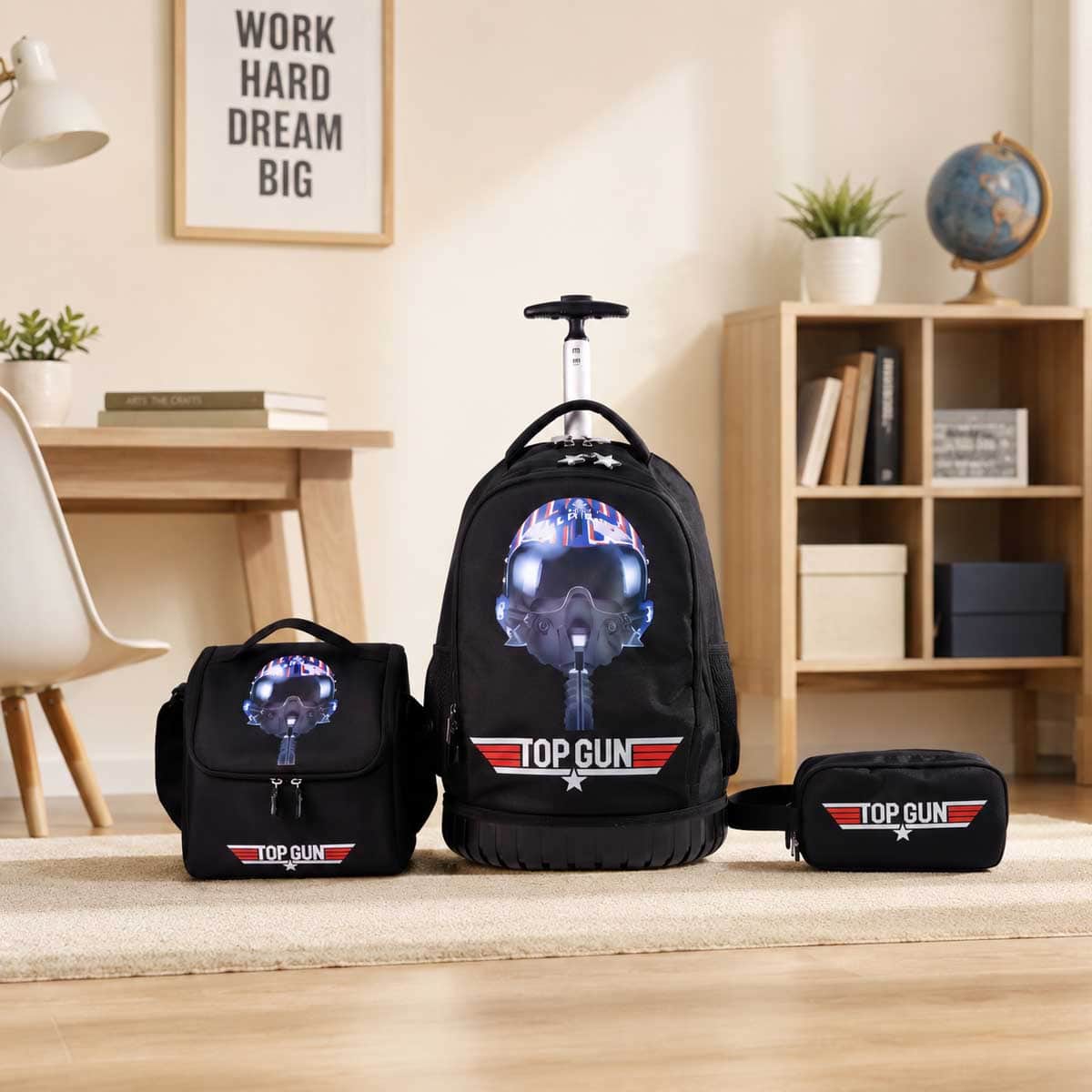 Moon 18" 3-in-1 Trolley Backpack + Lunch Bag + Pencil Case Set