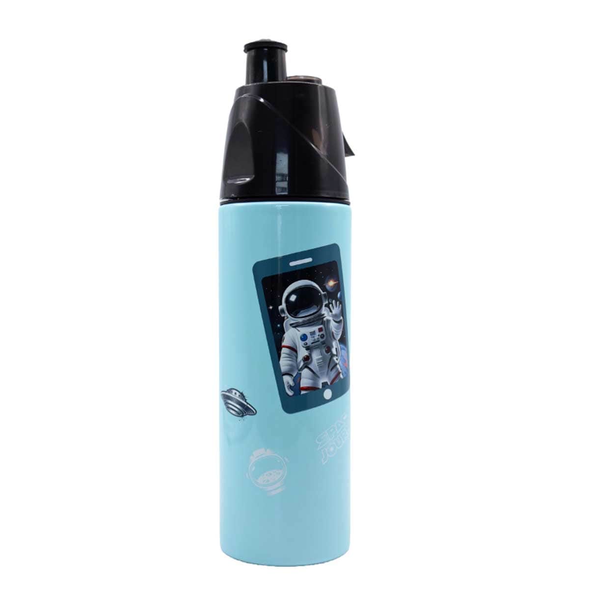 Moon 500ml Astronaut Insulated Stainless Steel Mist Spray Water Bottle