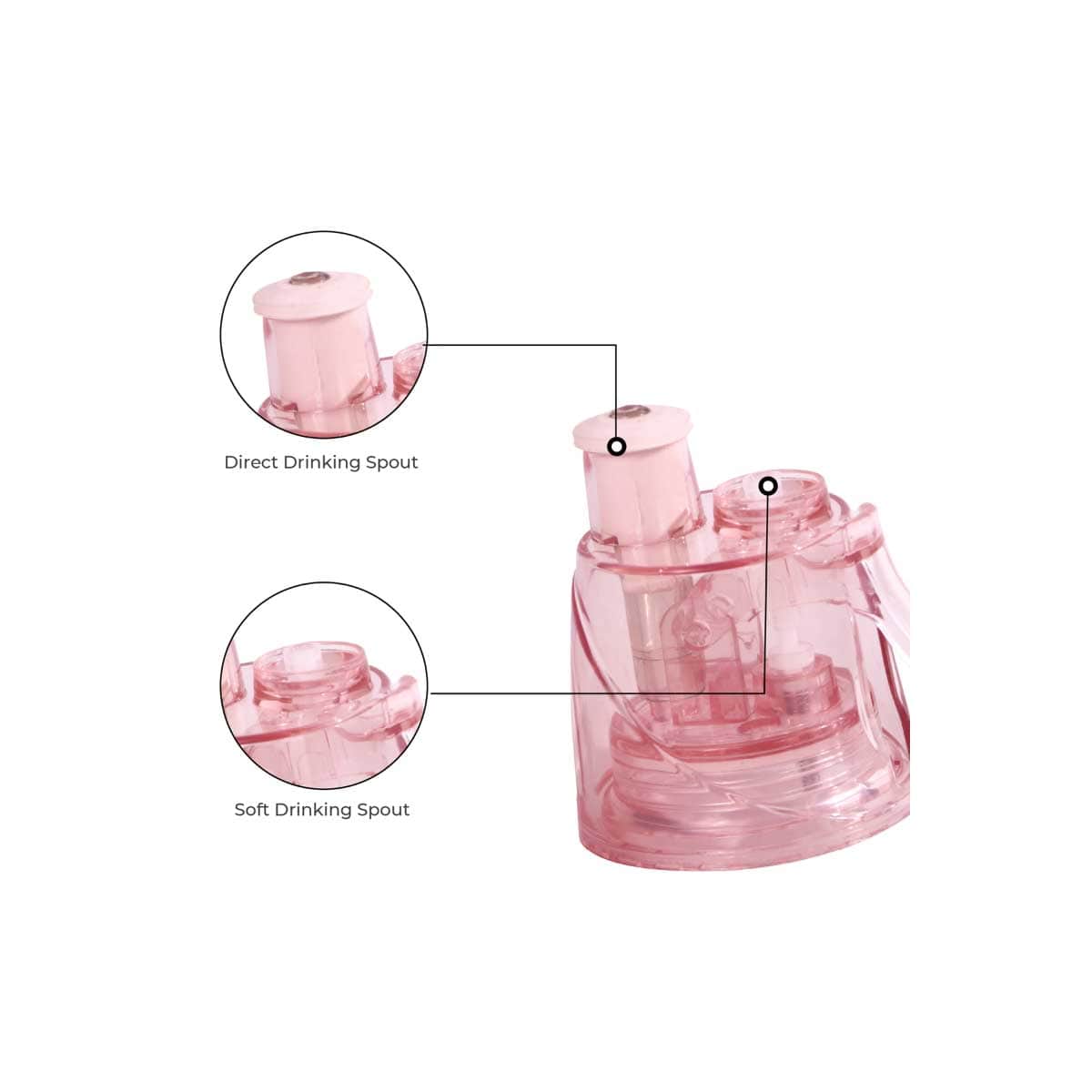 Moon 500ml Licensed Shimmer & Shine Kids Insulated Mist Spray Water Bottle