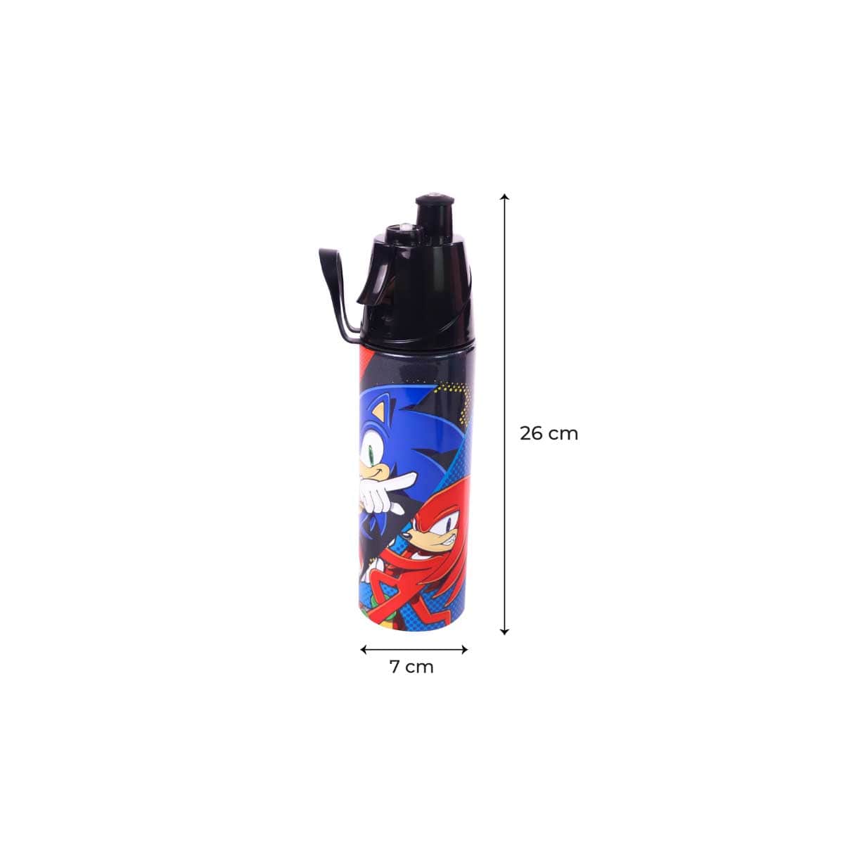 مون زجاجة مياه للأطفال معزولة برذاذ ضبابي سونيك القنفذ المرخصة سعة 500 مل