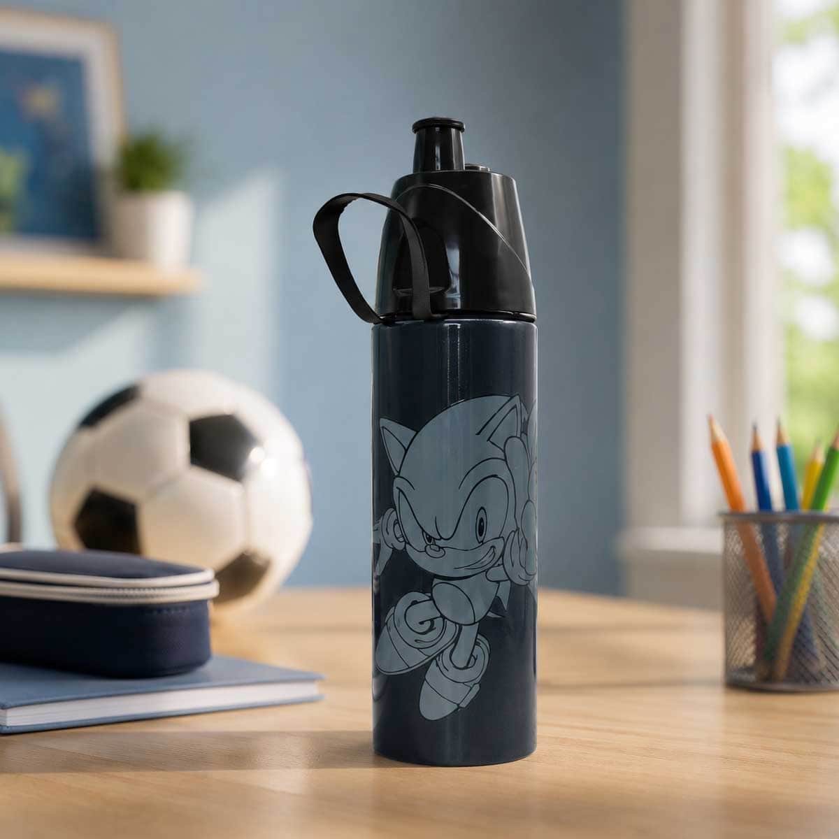 Moon 500ml Sonic Kids Insulated Mist Spray Water Bottle