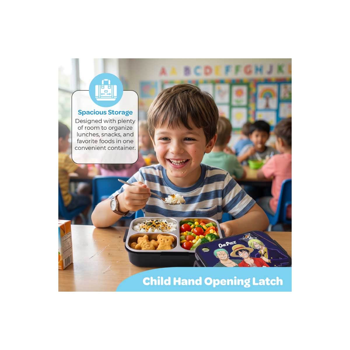 Moon One Piece Stainless Steel Insulated Kids Lunch Box
