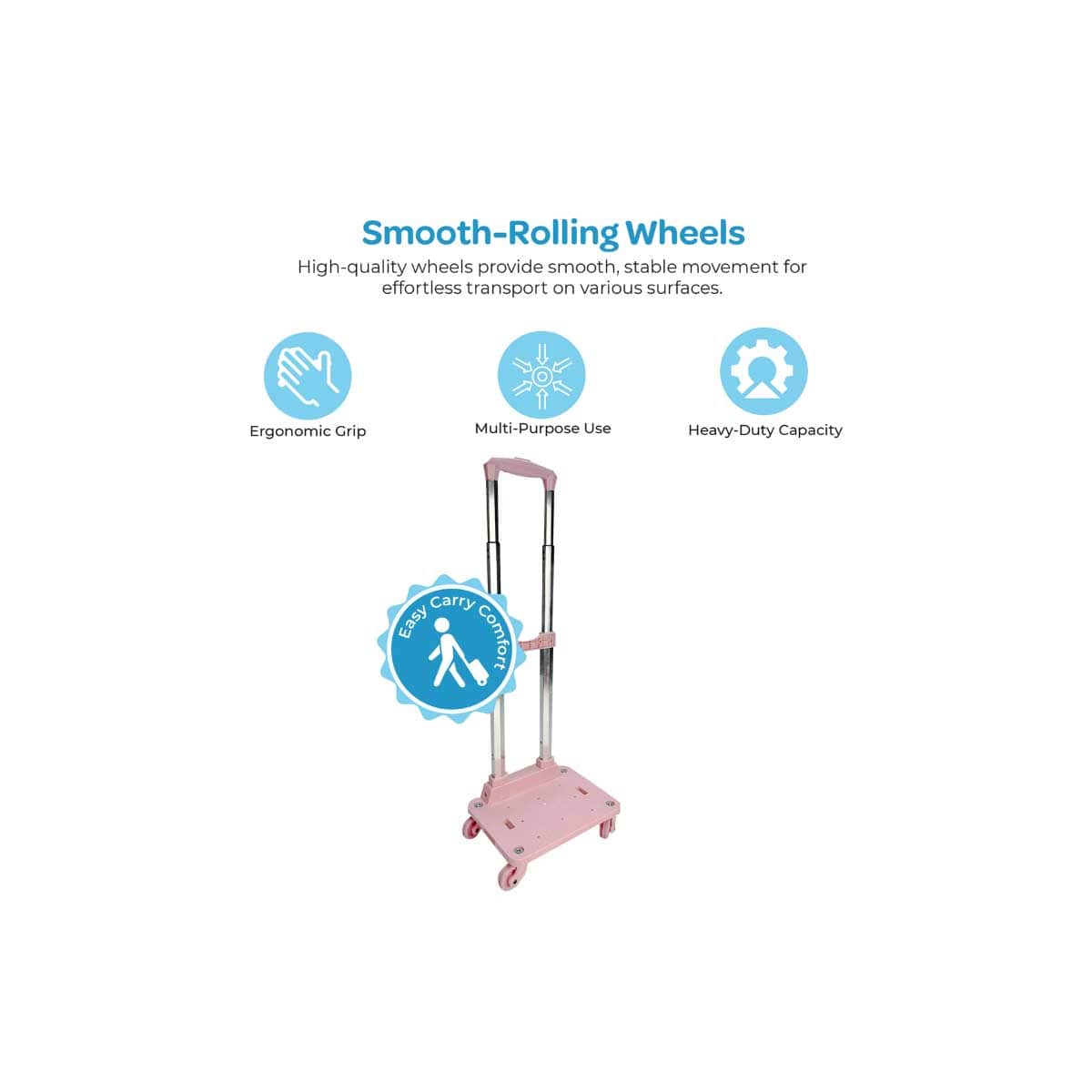 Moon 4-Wheel Foldable Travel Trolley for 18" Bags