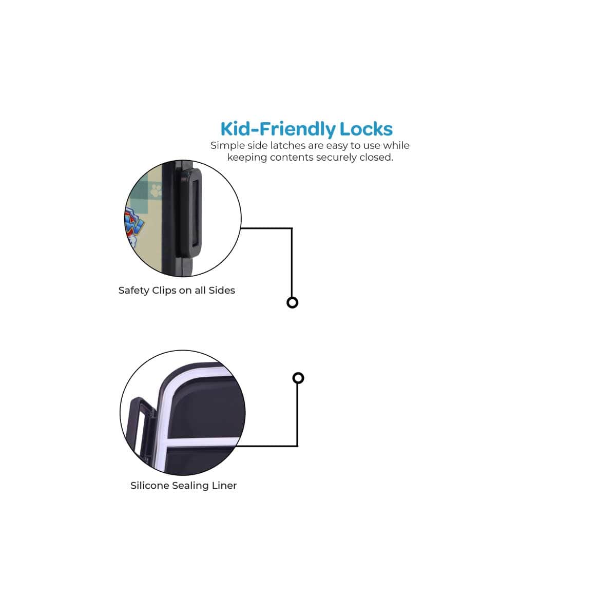 Moon Snow Paws Stainless Steel Insulated Kids Lunch Box