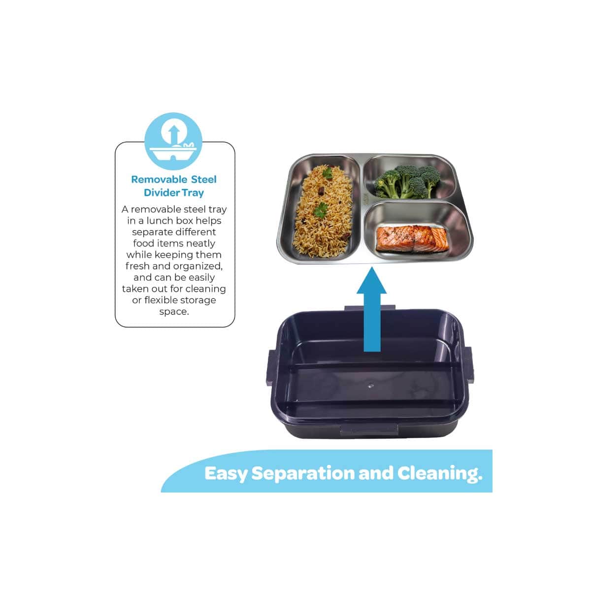 Moon Snow Paws Stainless Steel Insulated Kids Lunch Box