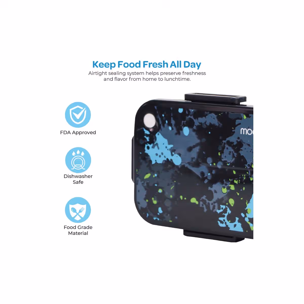 Moon Splash Stainless Steel Insulated Kids Lunch Box