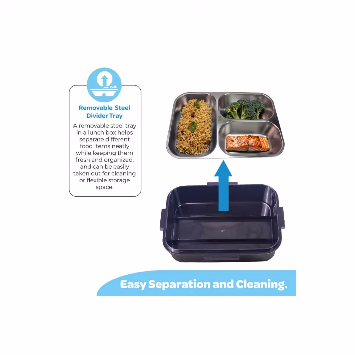 Moon Splash Stainless Steel Insulated Kids Lunch Box
