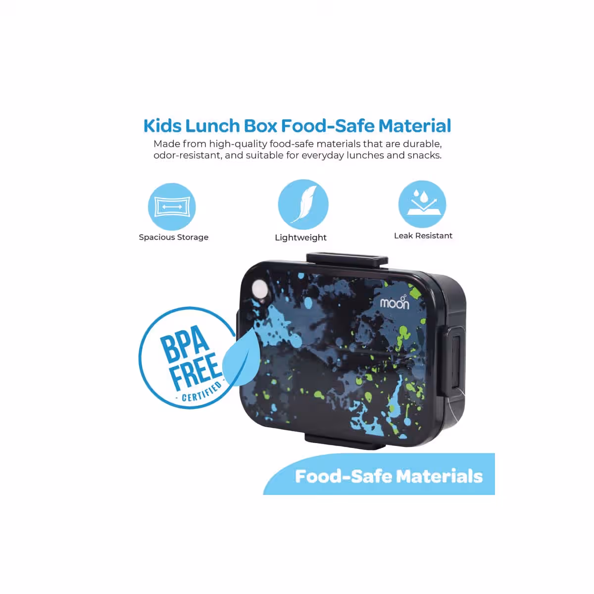 Moon Splash Stainless Steel Insulated Kids Lunch Box
