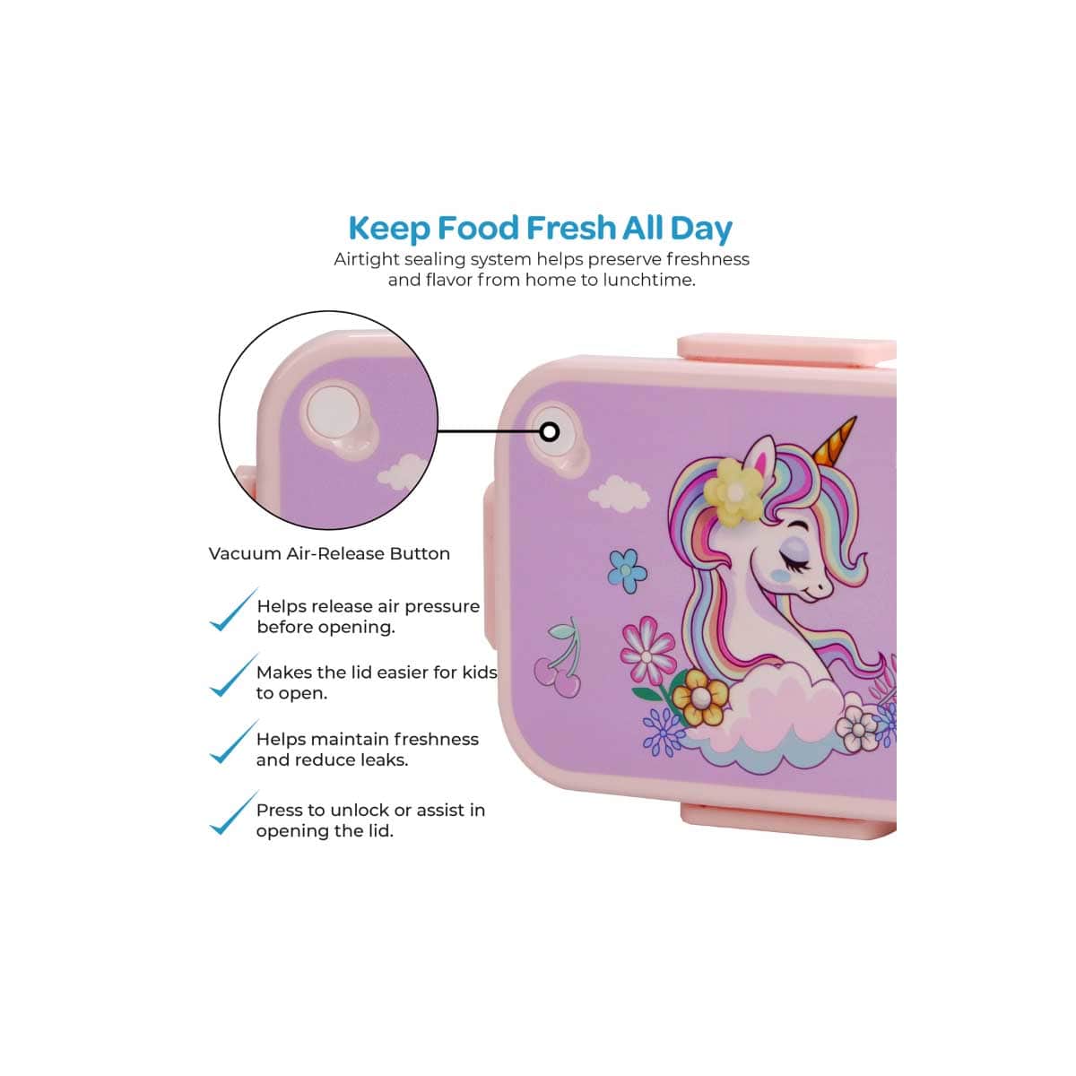 Moon Unicorn Stainless Steel Insulated Kids Lunch Box