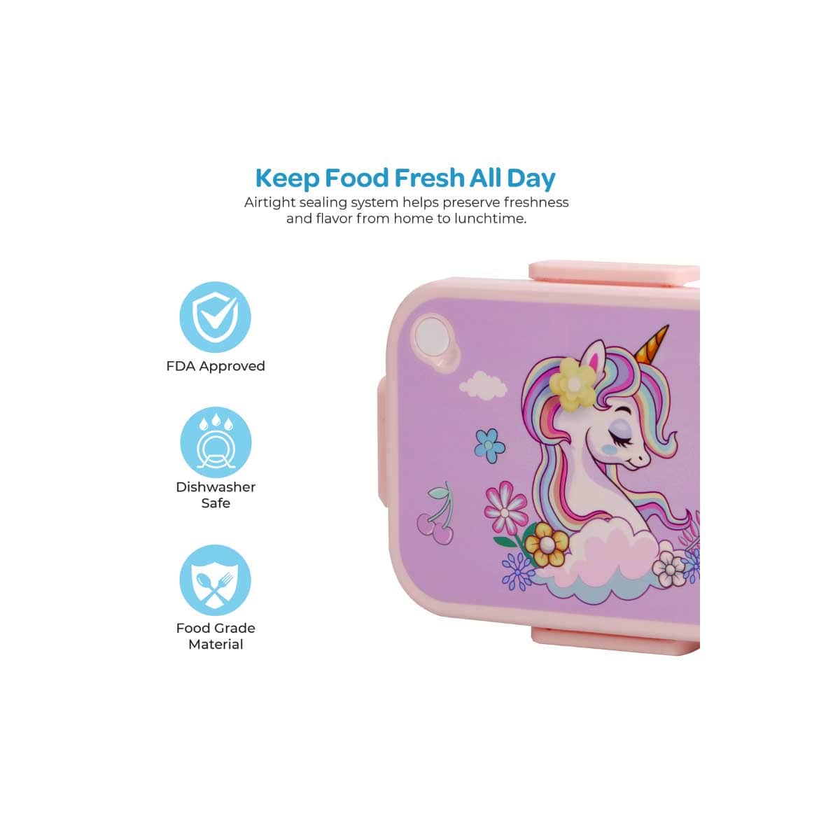 Moon Unicorn Stainless Steel Insulated Kids Lunch Box