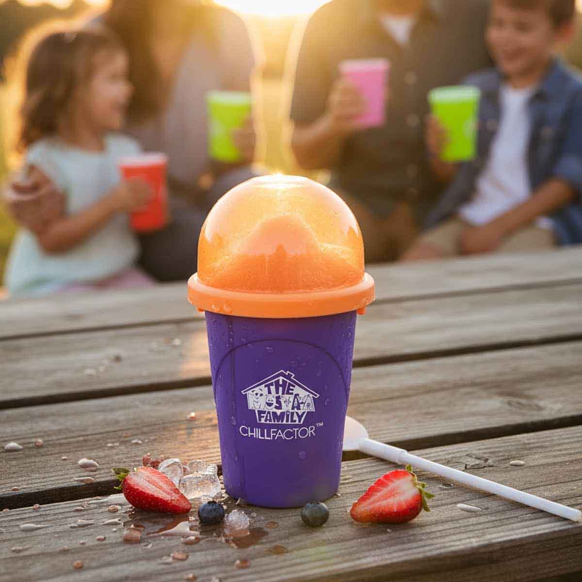 Moshaya Family Chill Factor Neon Slushy Maker Unisex, 3-4 Years