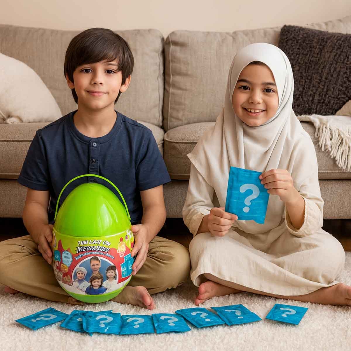 موشايا فاميلي بيضة سلايم عملاقة ميكس آند ماش للأطفال بعمر 3-4 سنوات