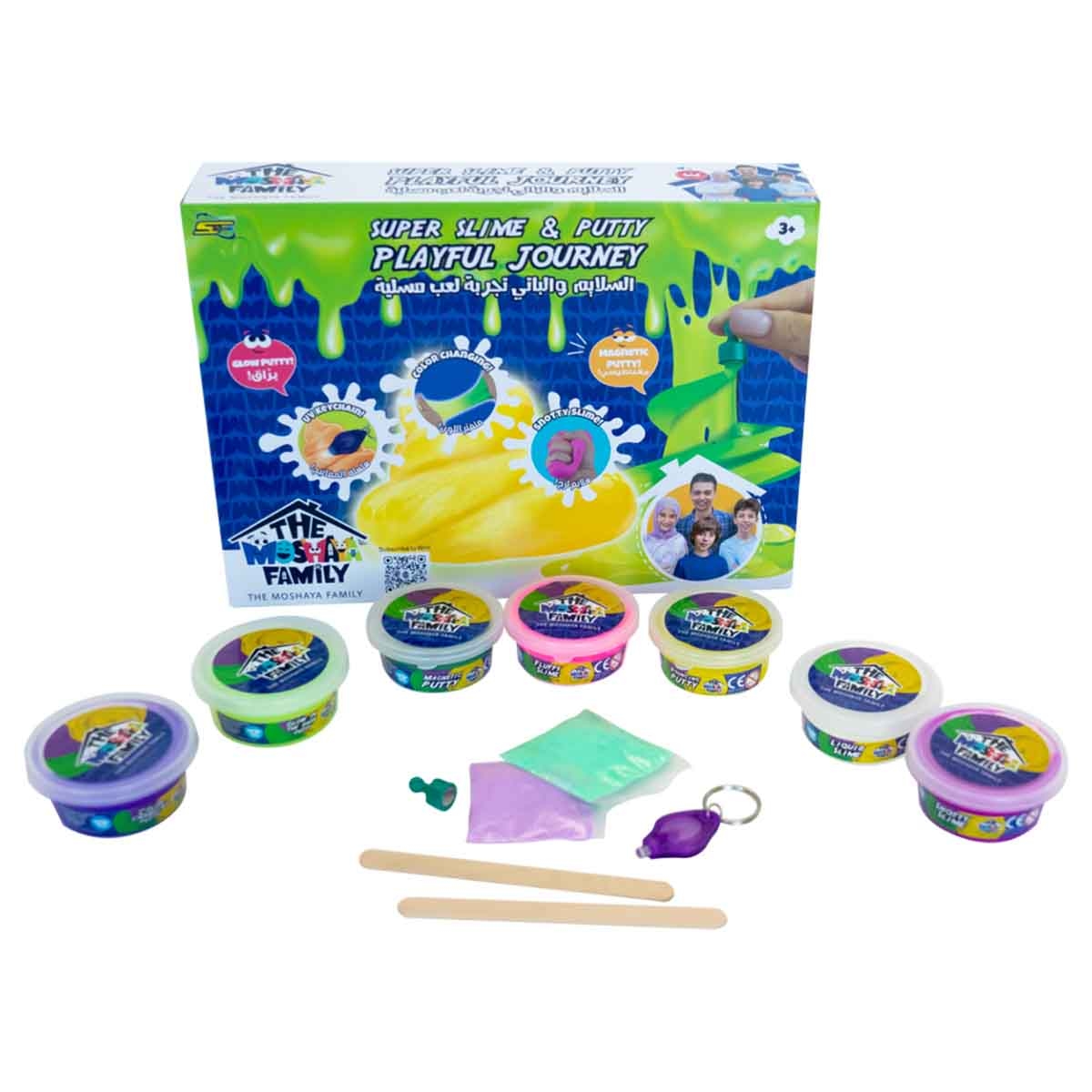 Moshaya Family Playful Journey Slime Putty Set Unisex, 3-4 Years