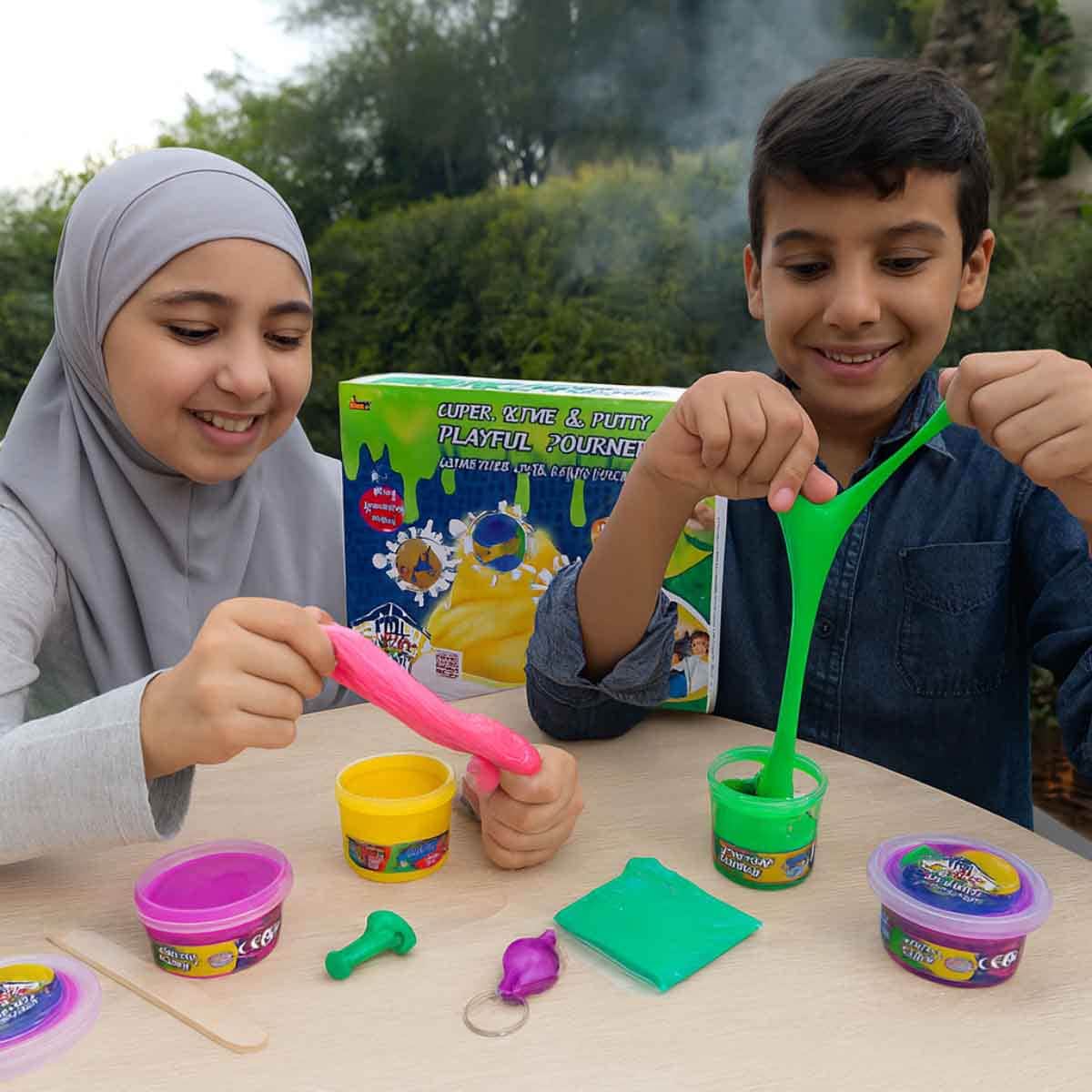 Moshaya Family Playful Journey Slime Putty Set Unisex, 3-4 Years