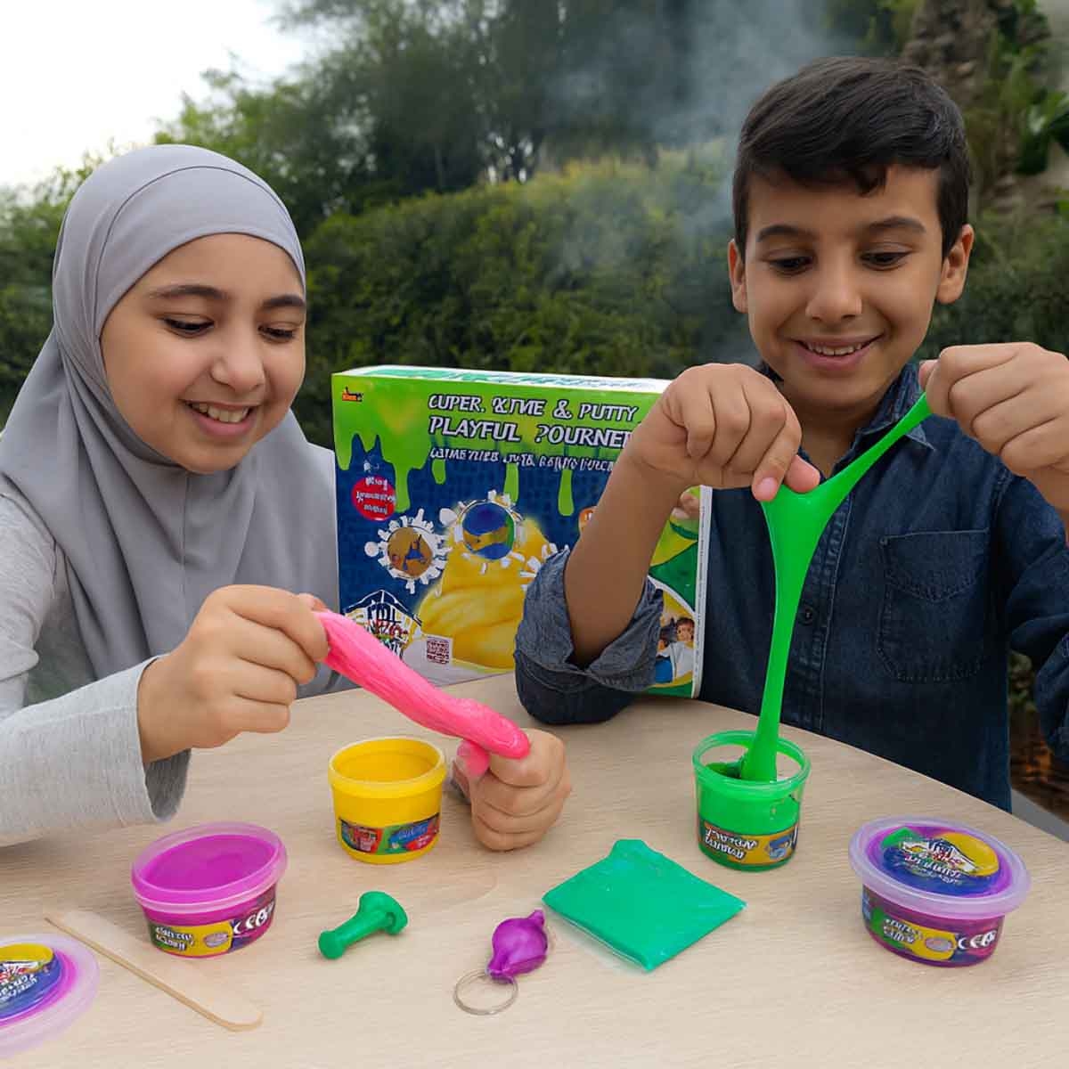 Moshaya Family Playful Journey Slime Putty Set Unisex, 3-4 Years