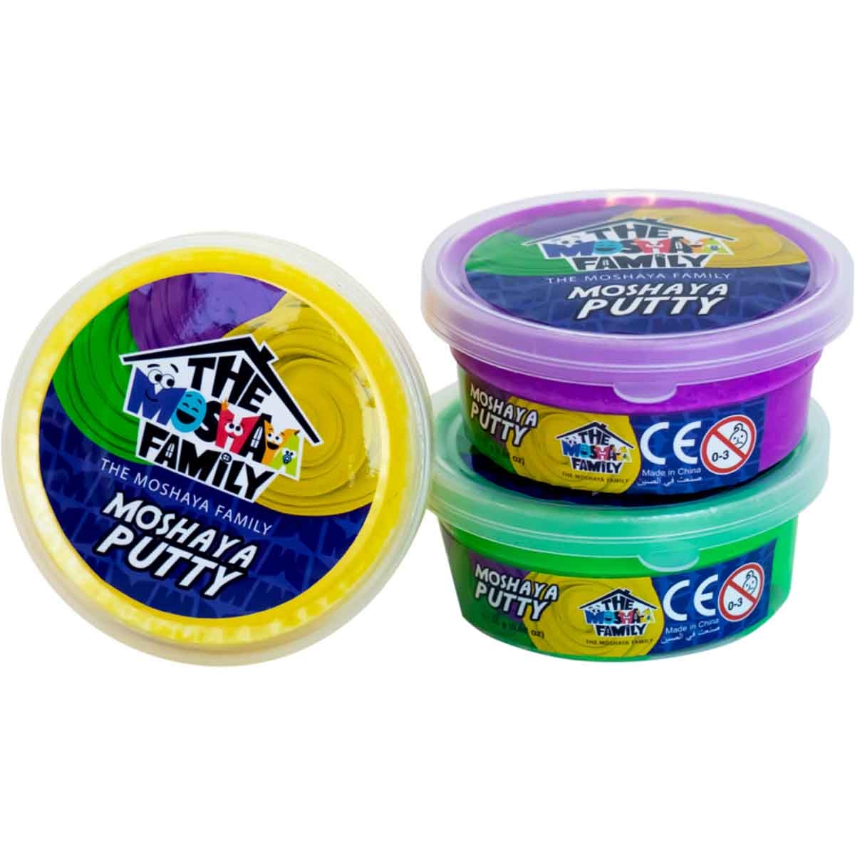 Moshaya Family Playful Journey Slime Putty Set Unisex, 3-4 Years
