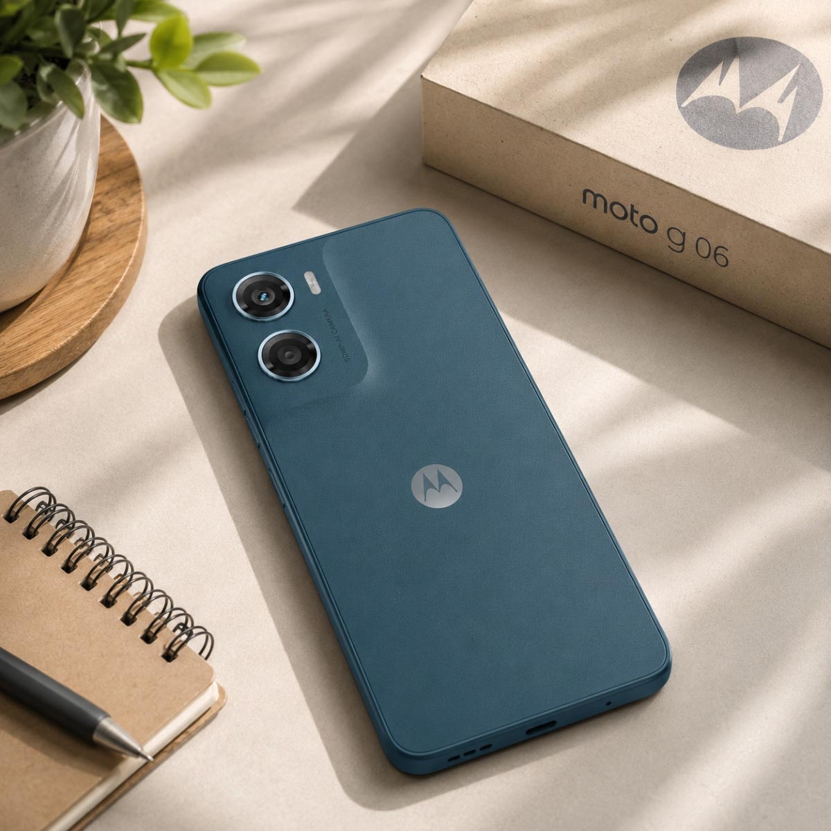موتورولا Moto G06 جوال بتقنية 4G بنظام أندرويد