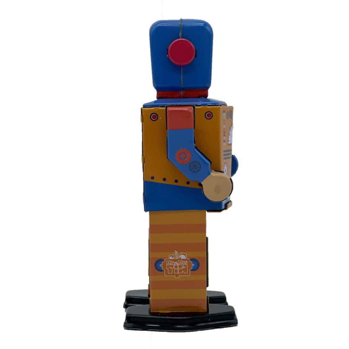 Mr & Mrs Tin 6” Engine Bot Limited Edition Vintage Wind Up Toy Unisex, 3-4 Years