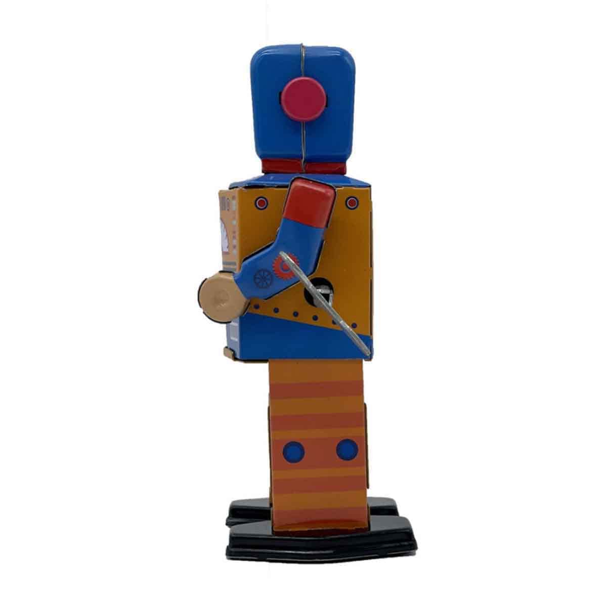 Mr & Mrs Tin 6” Engine Bot Limited Edition Vintage Wind Up Toy Unisex, 3-4 Years