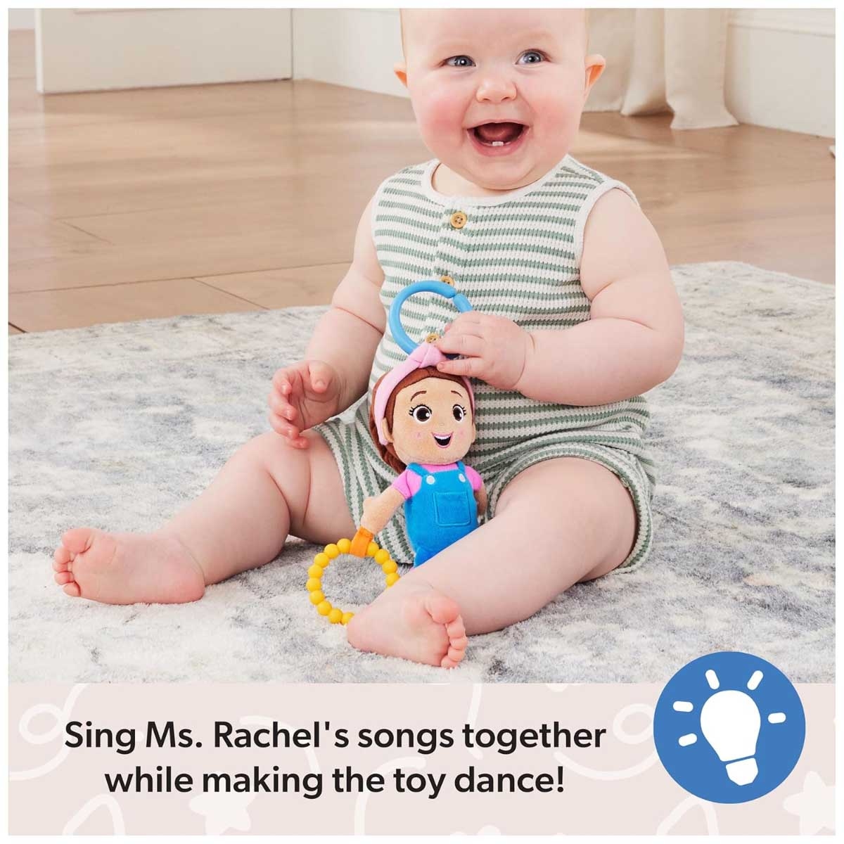 لعبة السيدة راشيل الحسية الرسمية المحمولة للبنات، من 3 إلى 4 سنوات