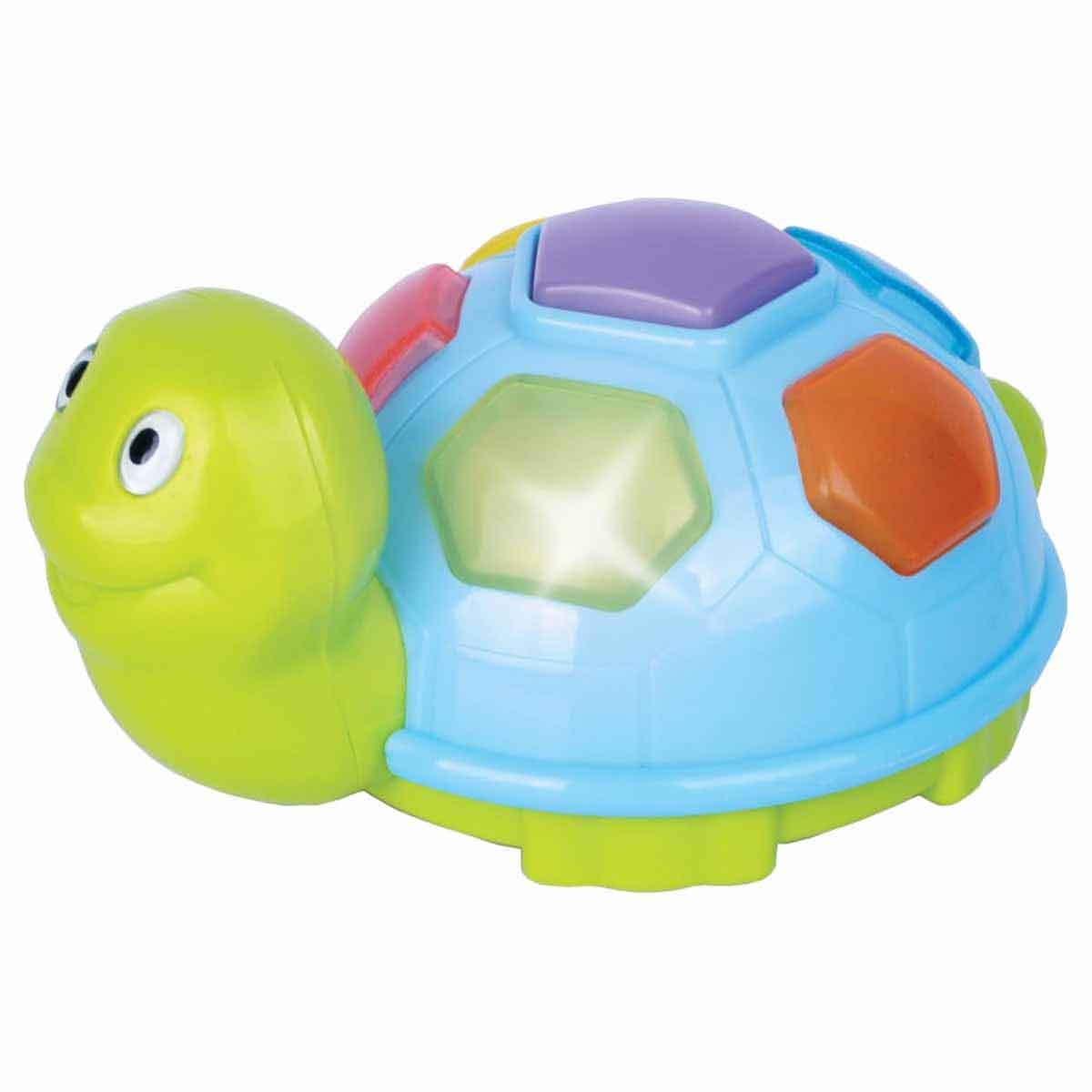 ريد بوكس لعبة سلحفاة صغيرة مع موسيقى وأضواء للأطفال من عمر 0-2 سنوات