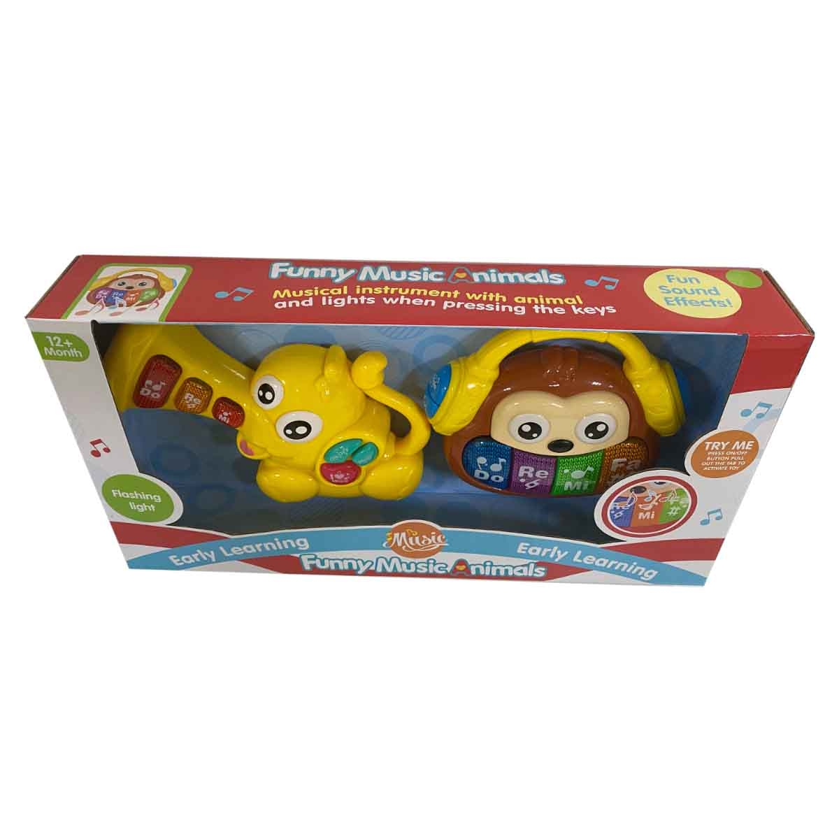 Kos Group Assorted Music Animals Toy Set Toddler, 0-2 Years