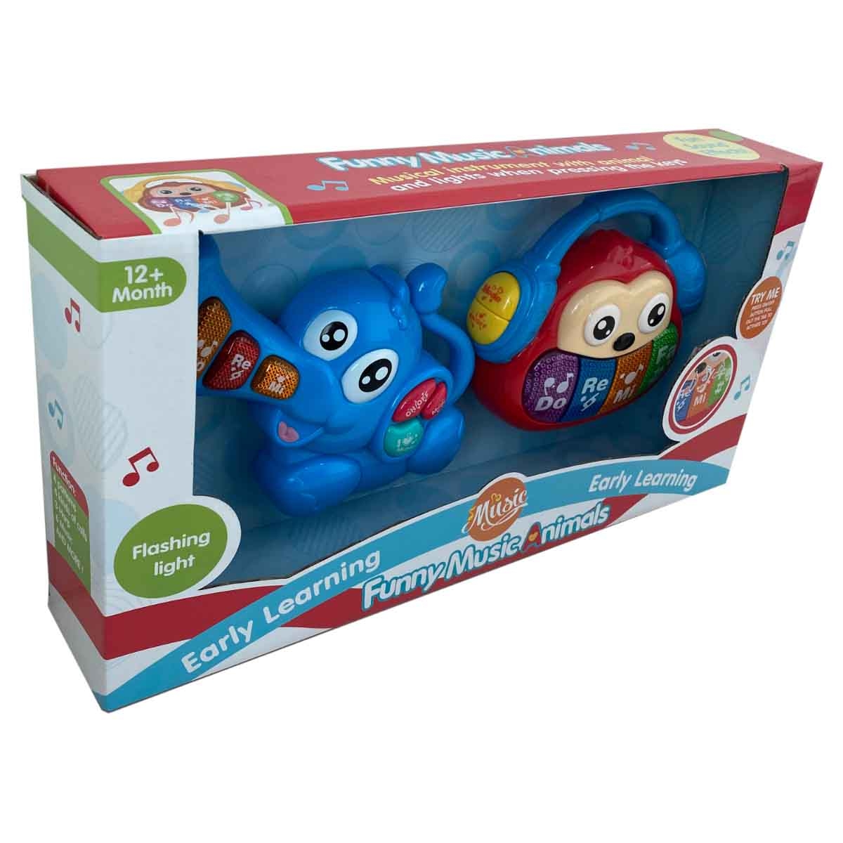 Kos Group Assorted Music Animals Toy Set Toddler, 0-2 Years