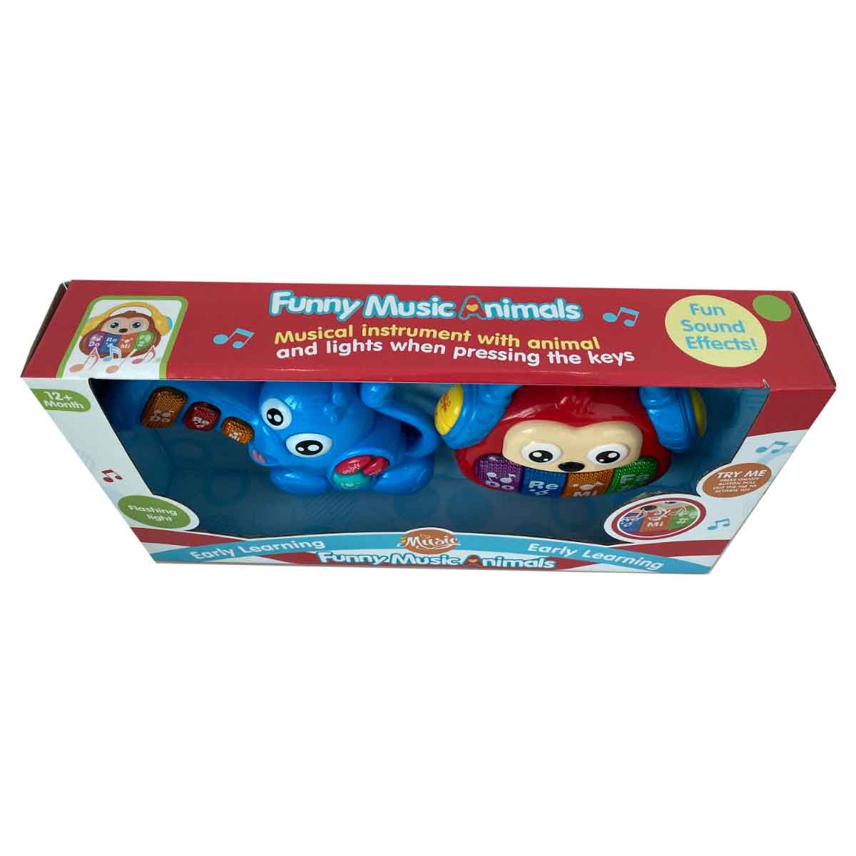 Kos Group Assorted Music Animals Toy Set Toddler, 0-2 Years