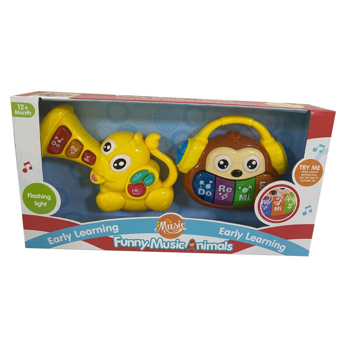 Kos Group Assorted Music Animals Toy Set Toddler, 0-2 Years