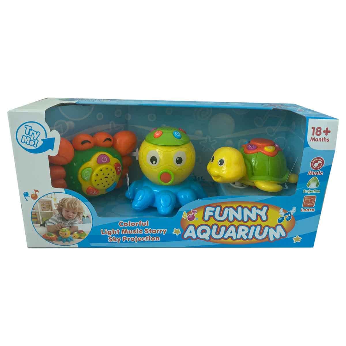 Kos Group Musical Sea Assorted Animals Toy Set Toddler, 0-2 Years