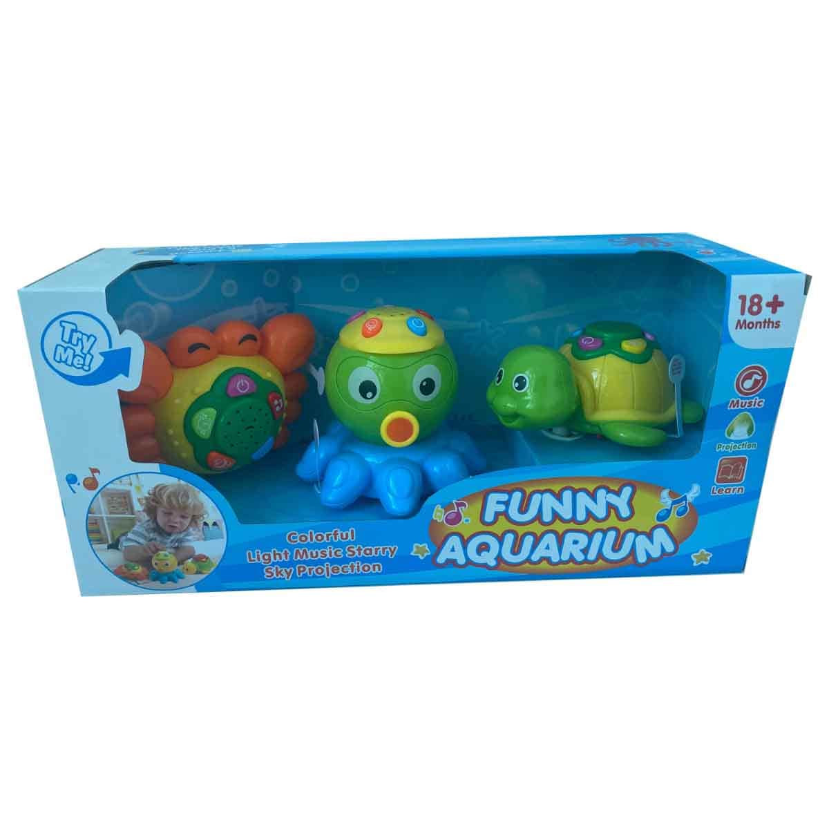 Kos Group Musical Sea Assorted Animals Toy Set Toddler, 0-2 Years