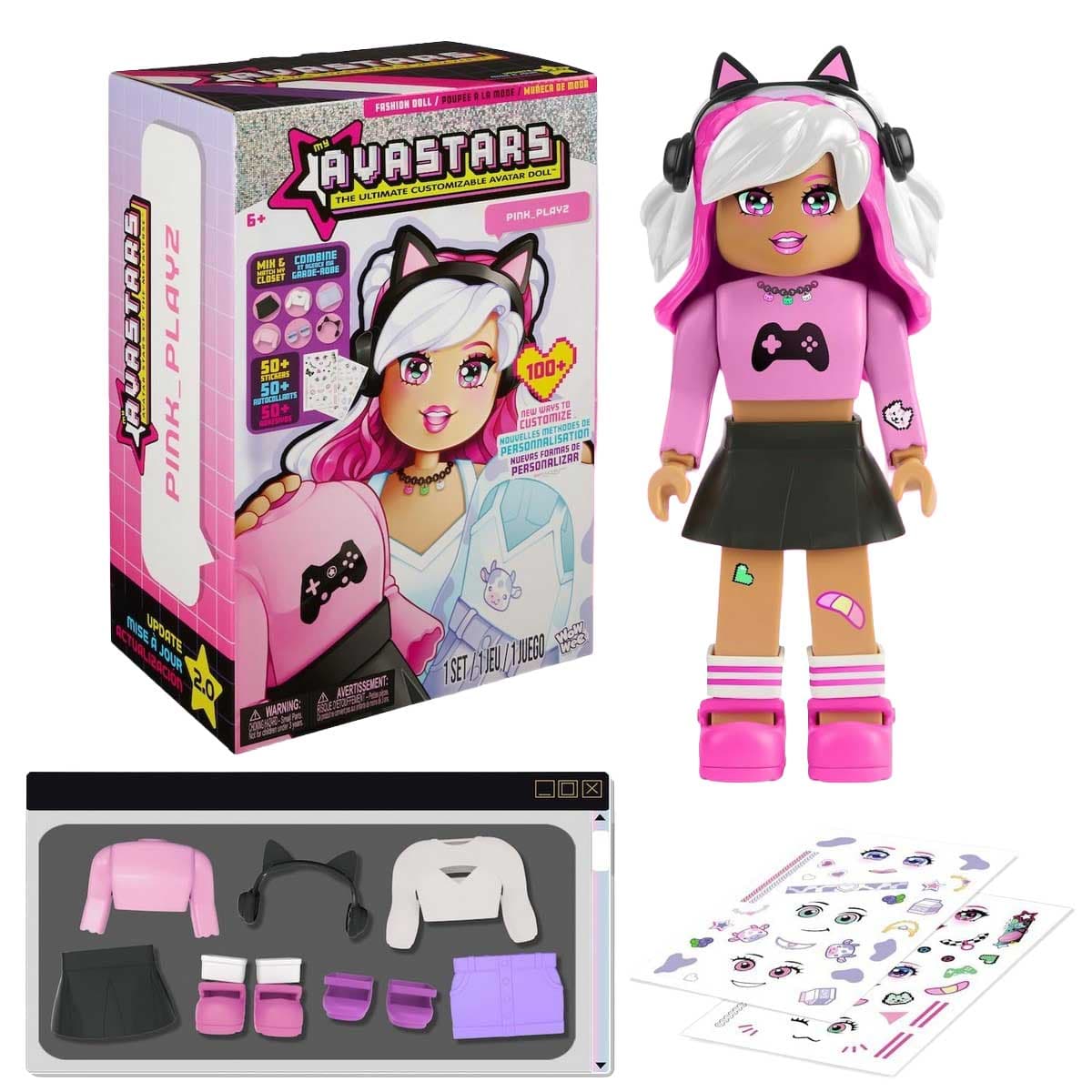 My Avastars Pink Playz Fashion Doll Girls, 6 - 8 Years