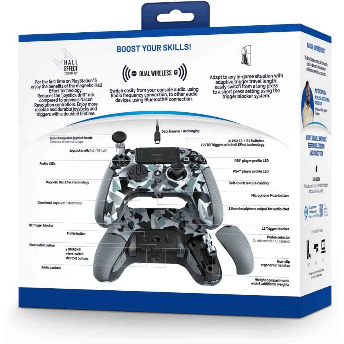 Nacon Revolution 5 PRO Arctic Camo Gaming Controller for PlayStation 4 & PlayStation 5