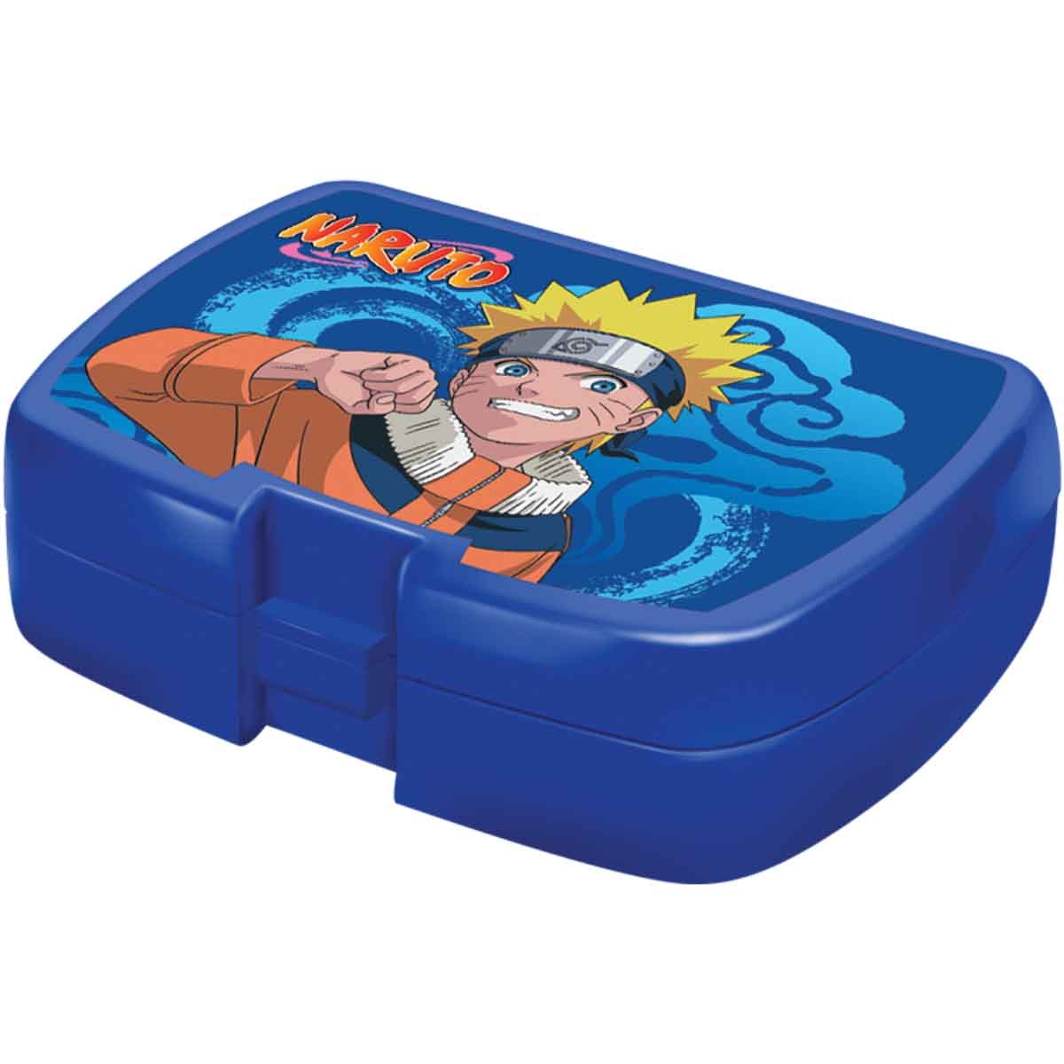 ناروتو مجموعة حقيبة ترولي 5 في 1 مقاس 16 انش مع صندوق غداء وزجاجة ومقلمة وحقيبة غداء